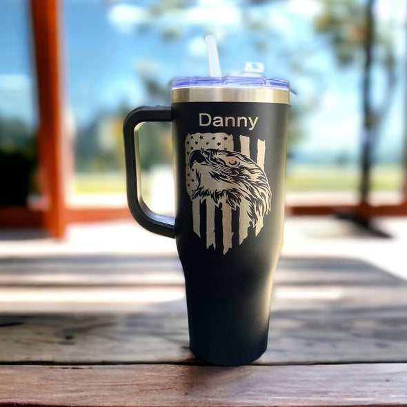 Personalized 40 oz Tumbler - Choice of Colors and Designs