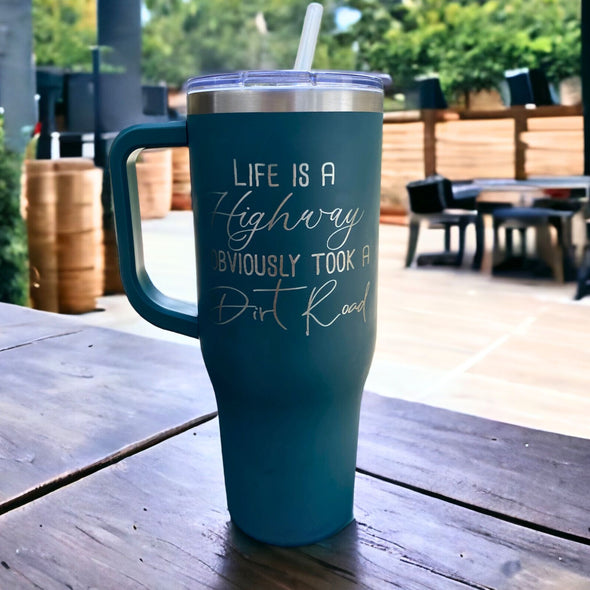 Personalized 40 oz Tumbler - Choice of Colors and Designs