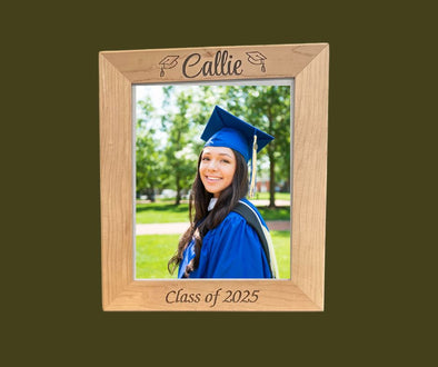 Personalized 8x10 Graduation Picture Frame - Custom Name & Year