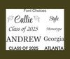 Personalized 8x10 Graduation Picture Frame - Custom Name & Year