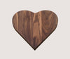 Heart Shaped Cutting Board - Walnut 12x12