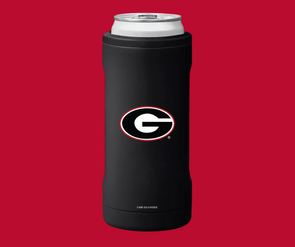 Collegiate Brumate Hopsulator Slim Black - Georgia Primary Logo